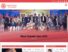 Tablet Screenshot of nepalchamber.org